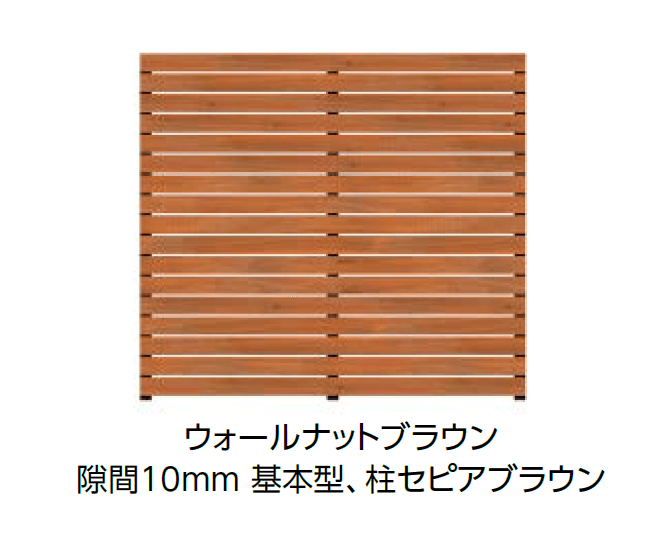 タカショーの「タンモクひのきフェンスセット 横板貼デザイン」