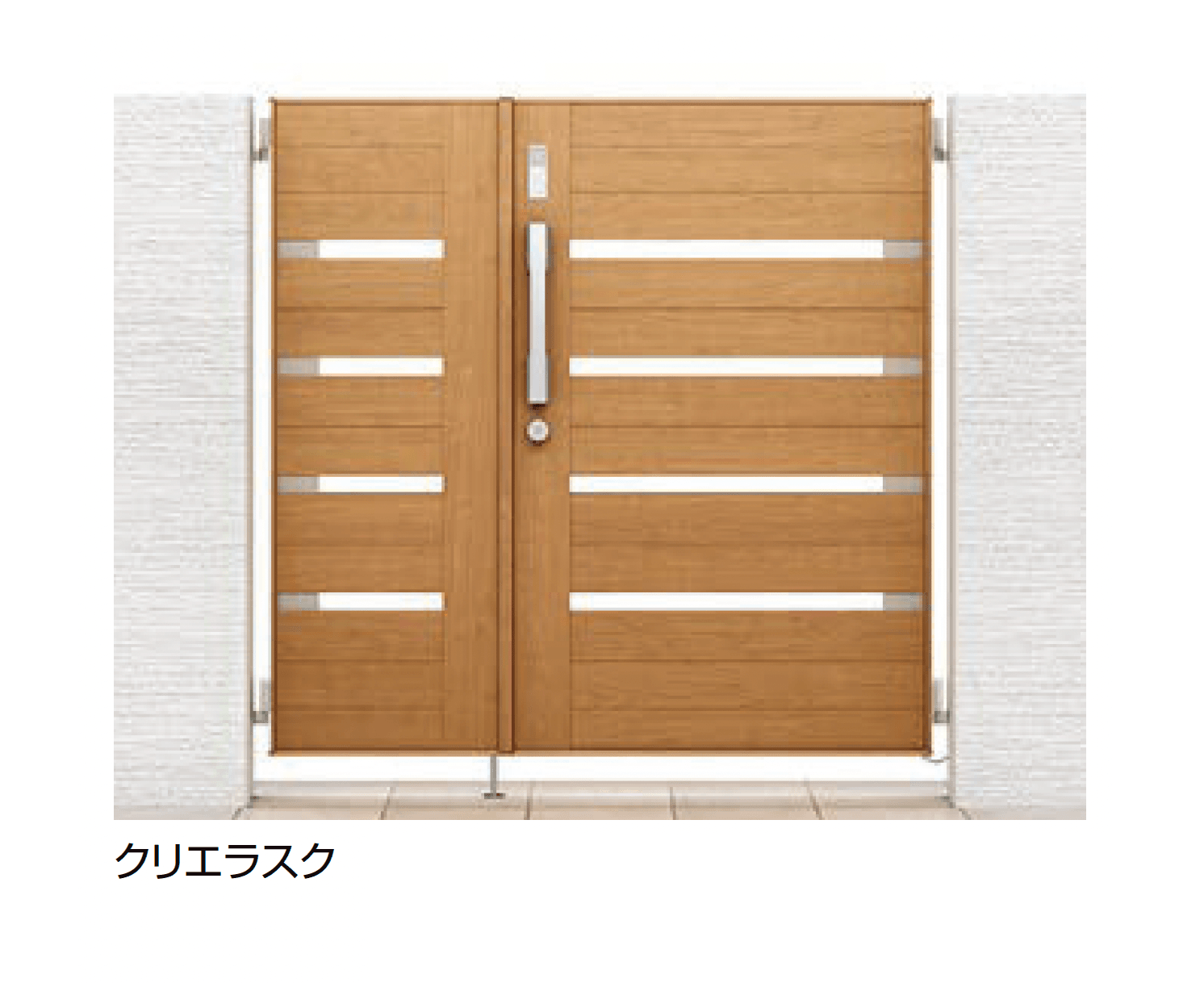 LIXILの「開き門扉AA スマートロックシステム FamiLock YS1型(木調)」のサブ画像1