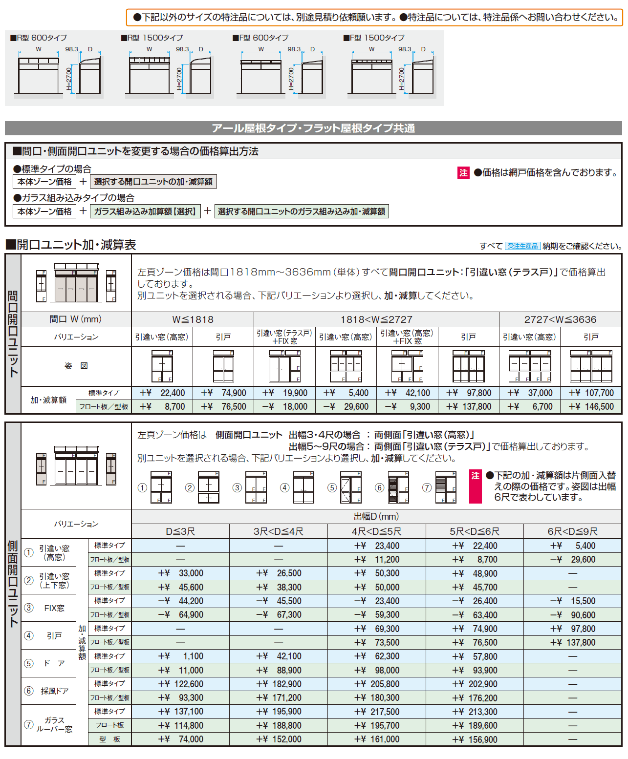 晴れもようwith特注品(土間仕様/ランマ付き H22サイズ)【2024年版】_価格_2