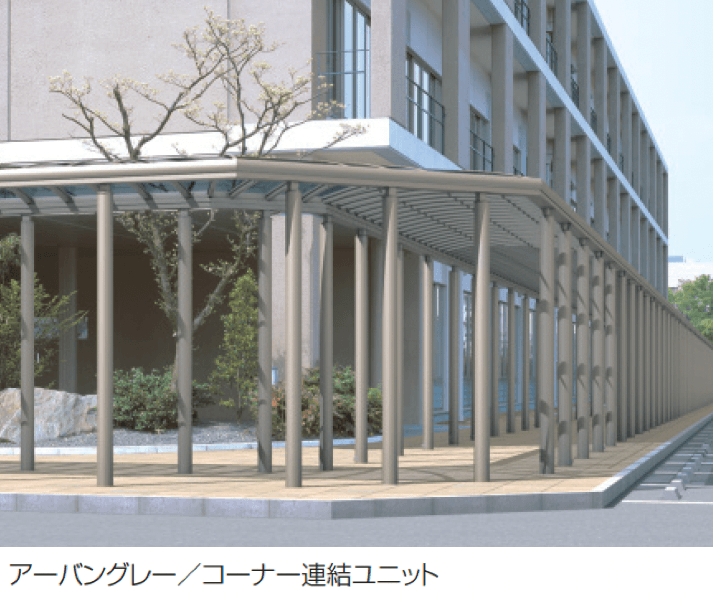 三協アルミの「ブレラウェイS 両支持タイプ 積雪地域型 T字・十字用突き合わせセット/コーナー連結ユニット」のサブ画像2