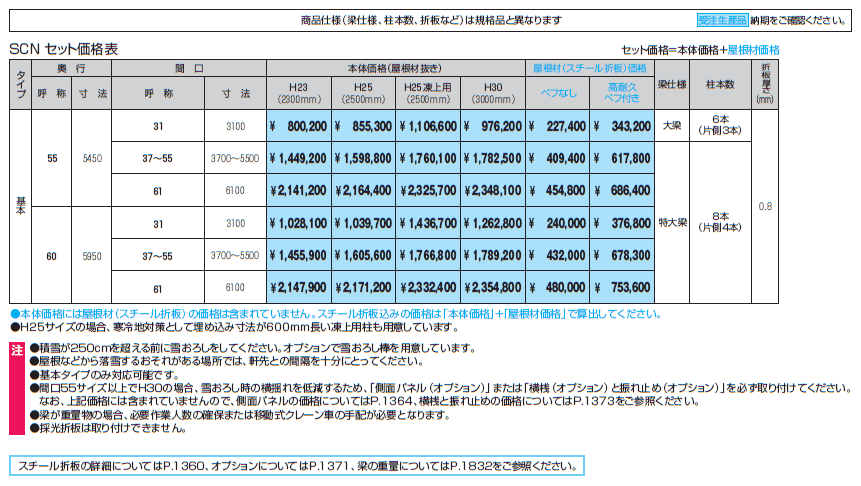 G1-R/ジーワン アール(特注:耐積雪量250cm仕様)【2024年版】_価格_1