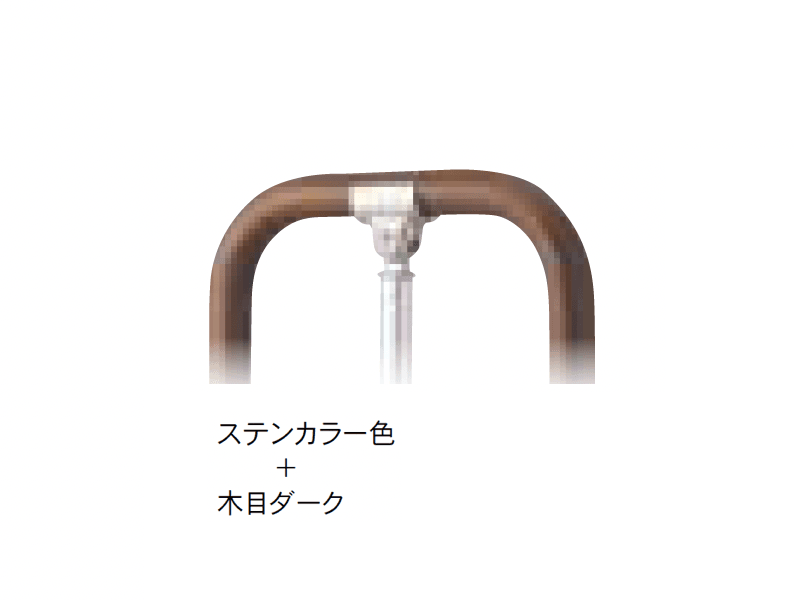 Bullsの「屋外用手すりシリーズ フリーRレール g型スタンド」のサブ画像3