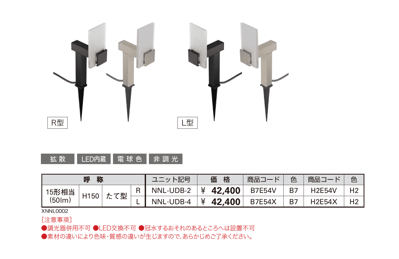 VIEW UP スパイクプレートフロアライト_価格_3