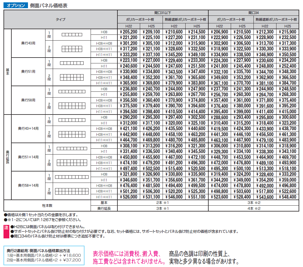 ニューマイリッシュ 逆勾配(側面パネル)【2024年版】_価格_1