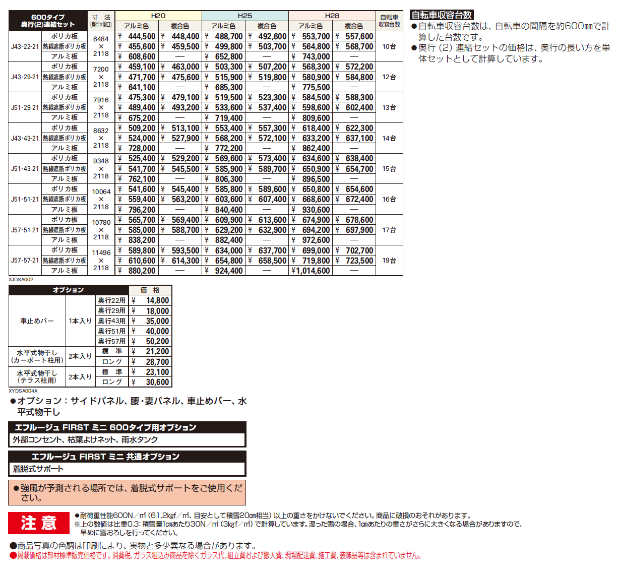 エフルージュ FIRST ミニ 600タイプ 奥行(2)連結セット【2024年版】_価格_1