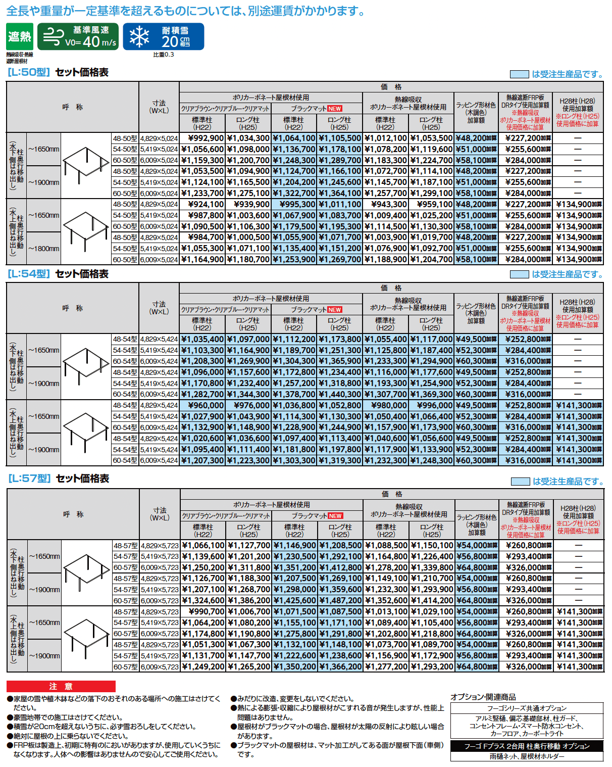 フーゴFプラス 2台用 柱奥行移動_価格_1