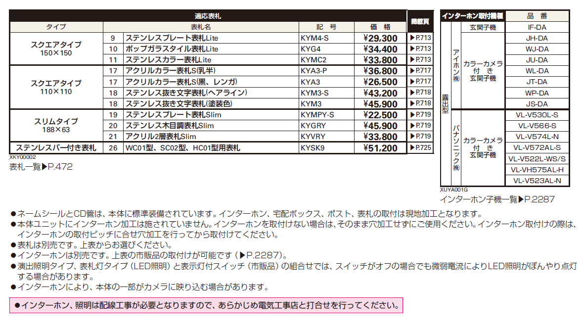 ルシアス ポストユニット WC01型【2024年版】_価格_2