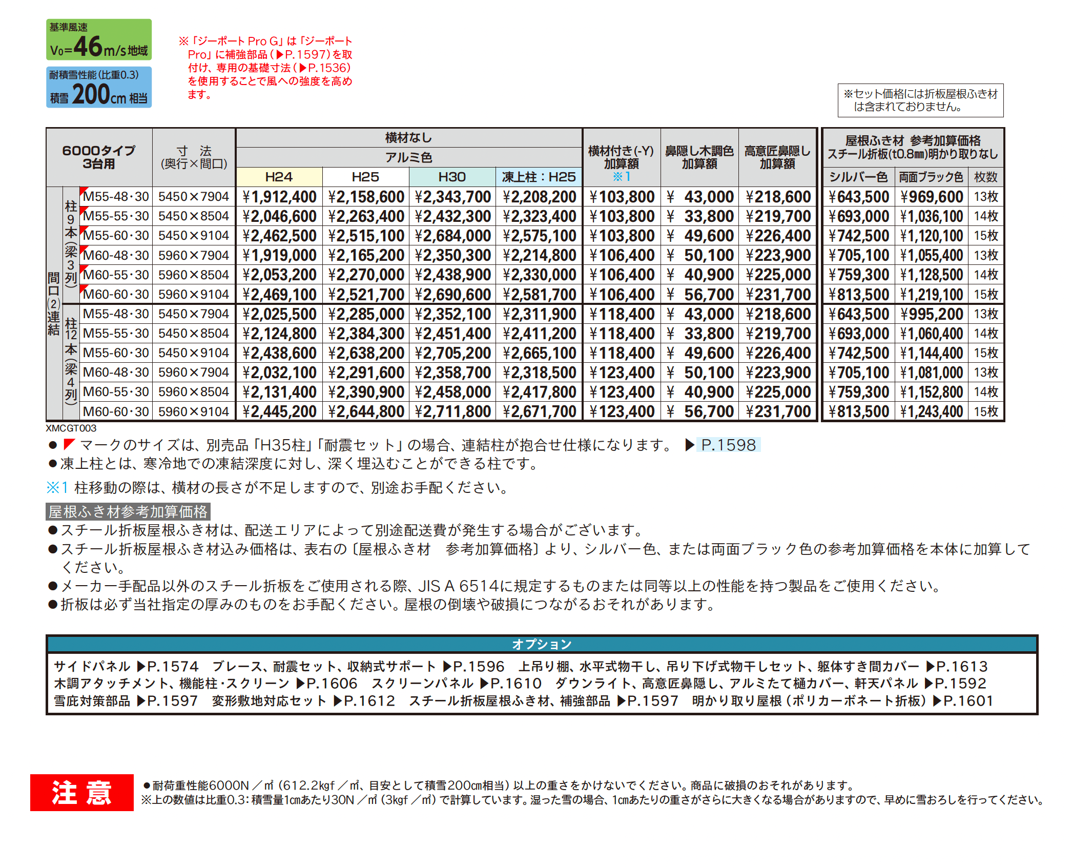 ジーポートPro/Pro G 6000タイプ 3台用 (間口連結)【2025年版】_価格_1