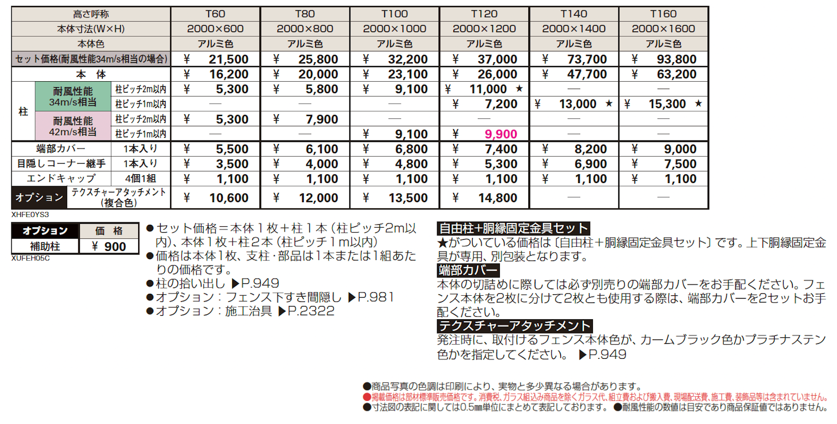 シンプレオ フェンスYS3型 横スリット【2024.6月発売】_価格_1