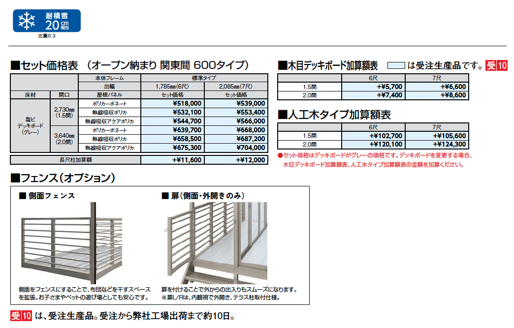 サニージュ オープン納まり関東間_価格_3