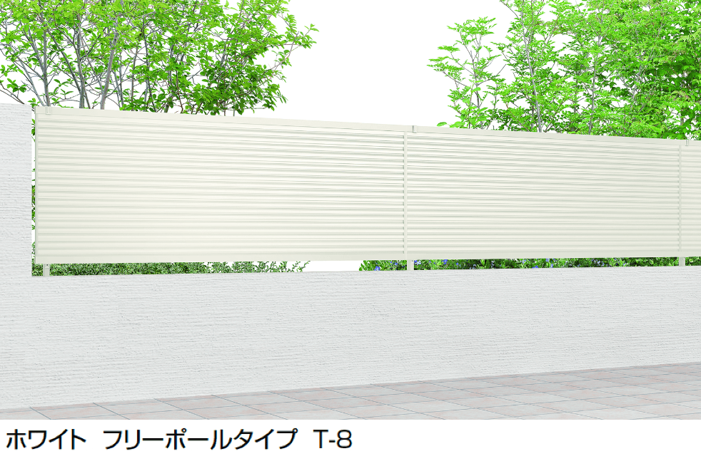 LIXILの「フェンスAB YM1型(横目隠し①)」