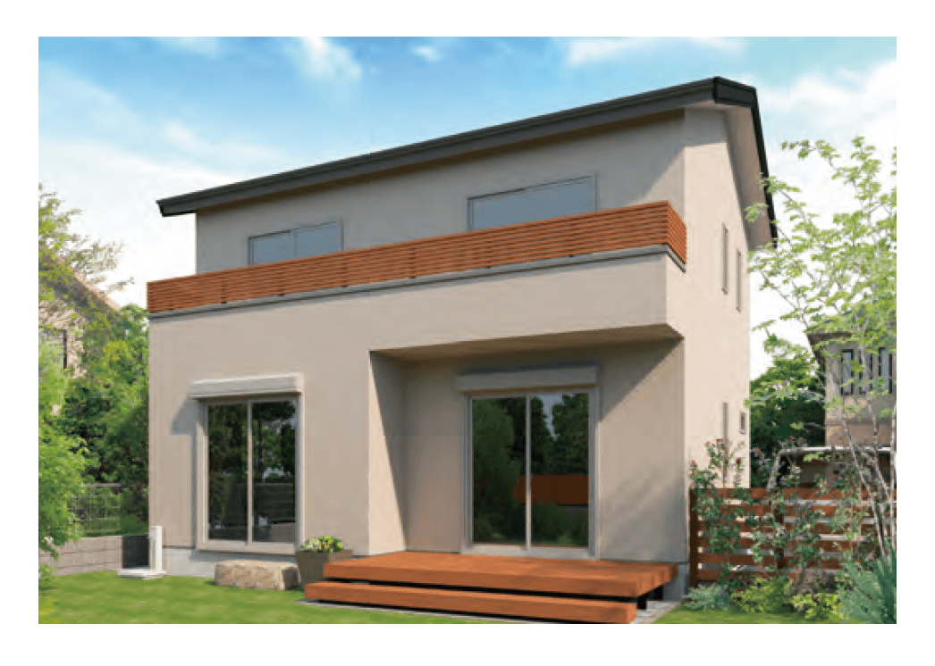 MINOの「笠木付彩木横格子手摺34H450タイプ【2024年版】」