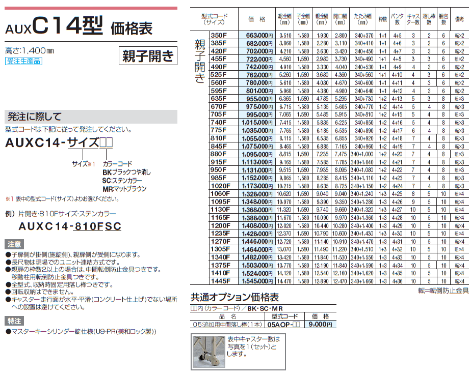 AUXC 12型/14型/16型【2024年版】_価格_4