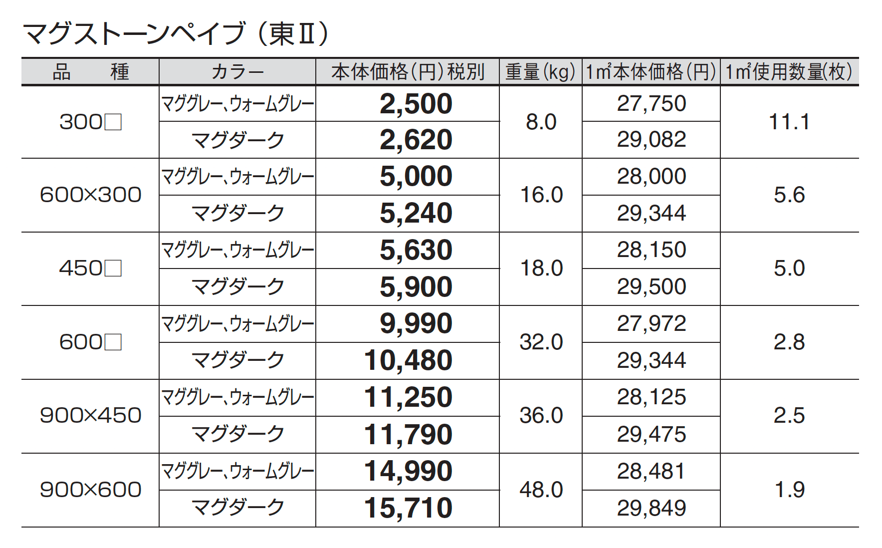 マグストーンペイブ_価格_2