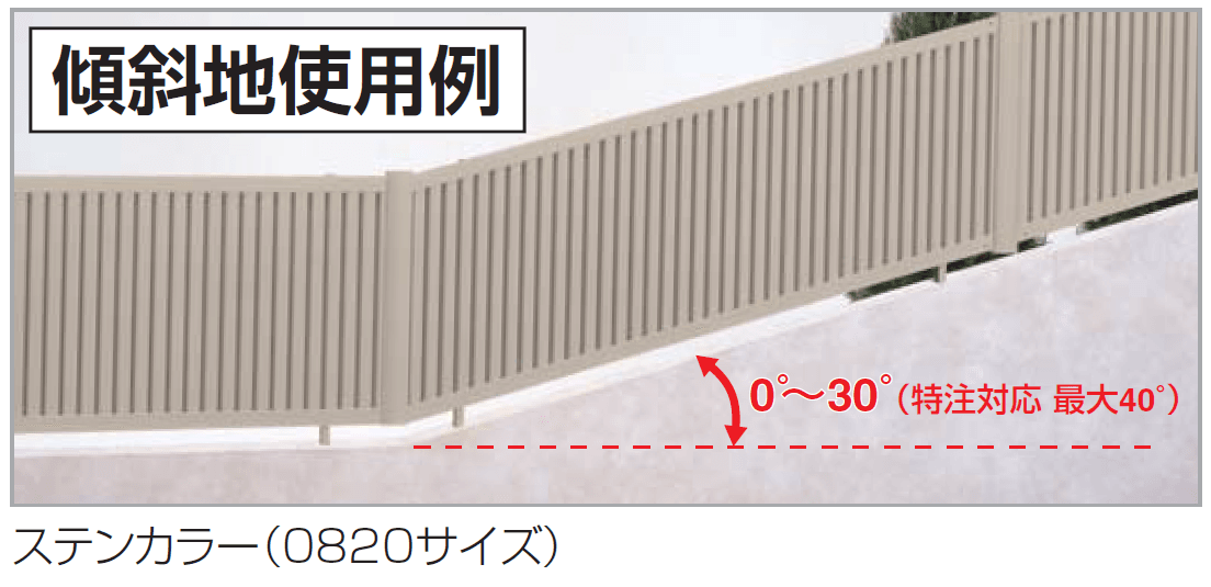 四国化成の「ルーバーフェンスK1型/K2型(傾斜地対応)【2024年版】」のサブ画像7