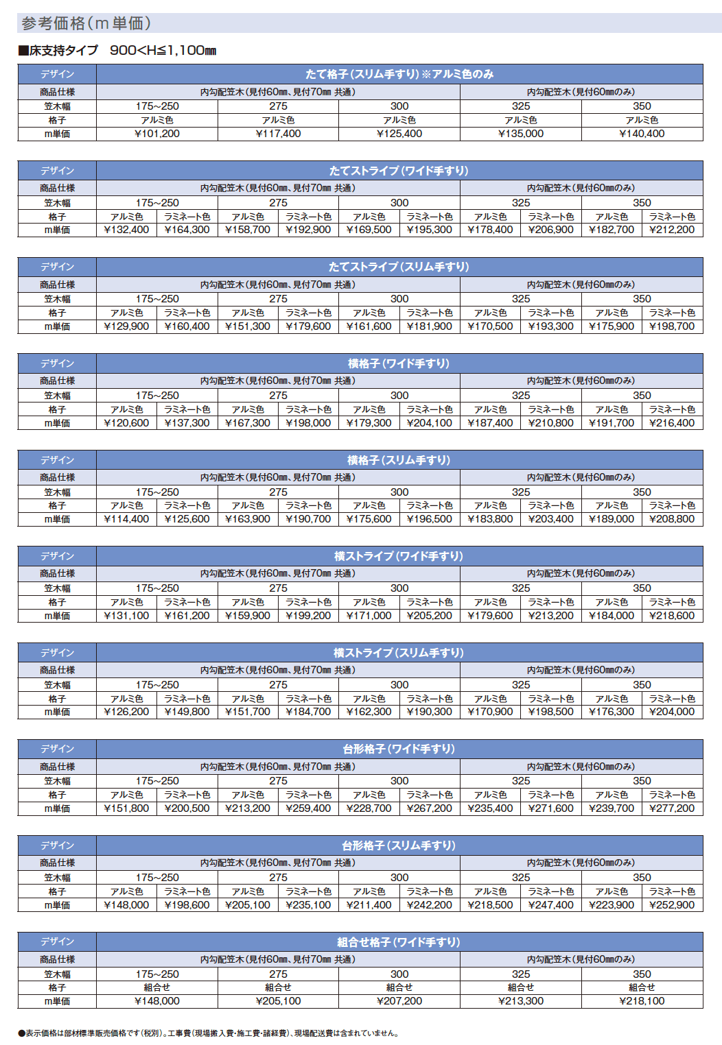 ルシアス ハンドレール 掘込みタイプ【2024年版】_価格_3