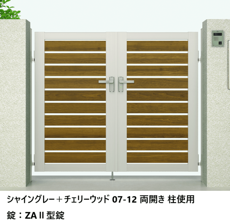 LIXILの「開き門扉AB ウッディYS3型」