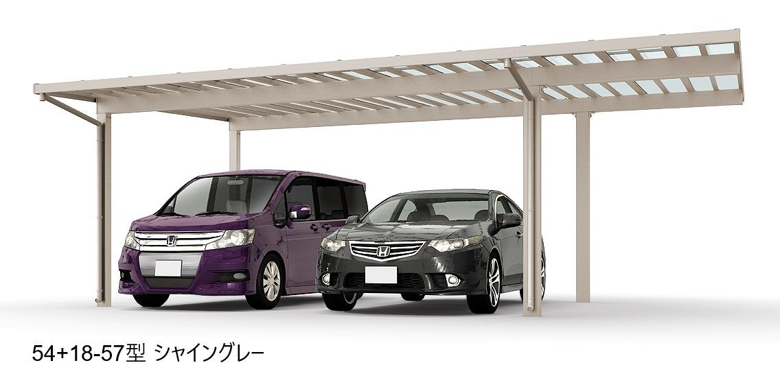 LIXILの「ソルディーポート 1500 2台用 間口延長【2024年版】」