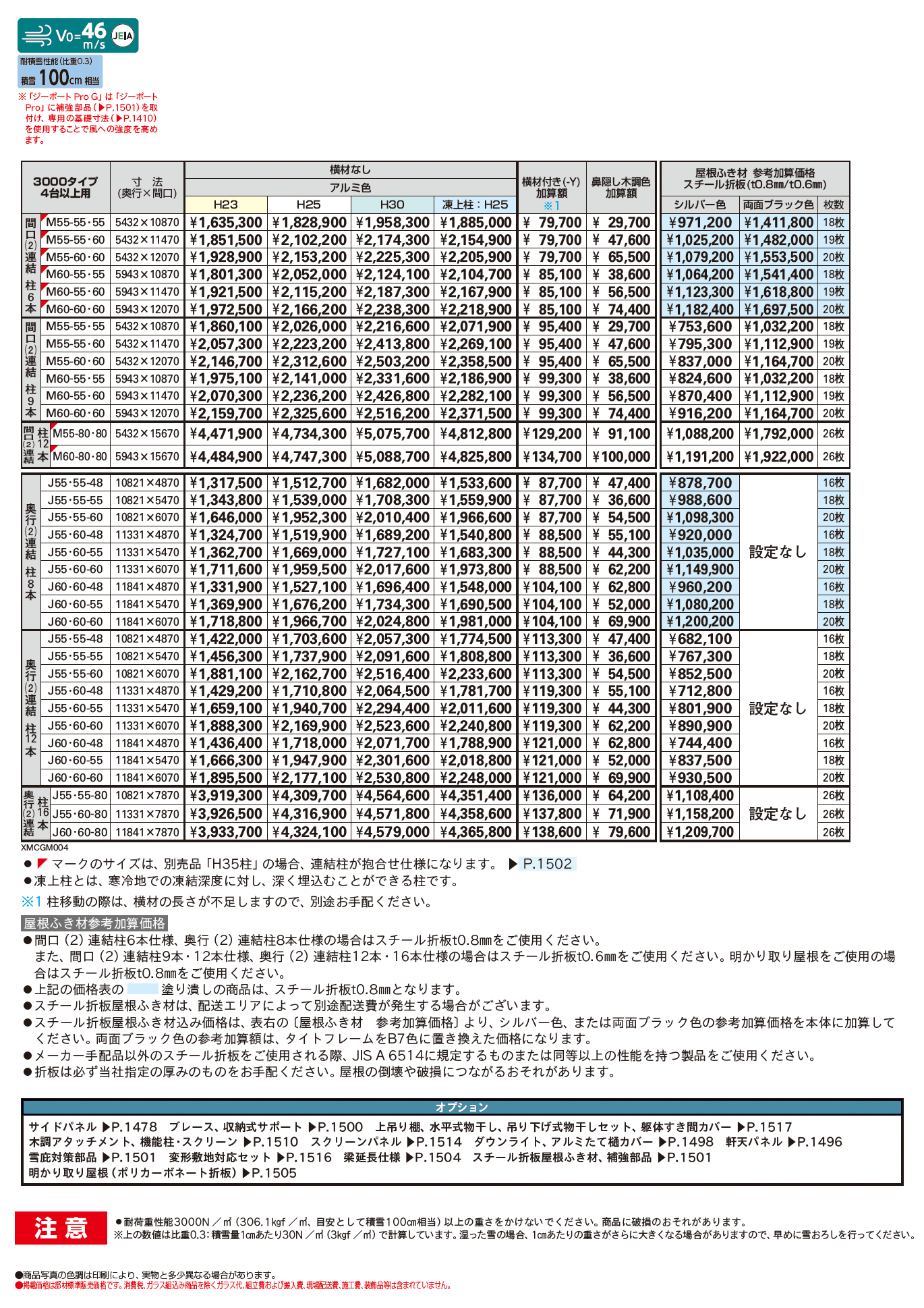 ジーポートPro/Pro G 3000タイプ 4台以上用(奥行連結4台・6台用/間口連結4台・6台用)_価格_1