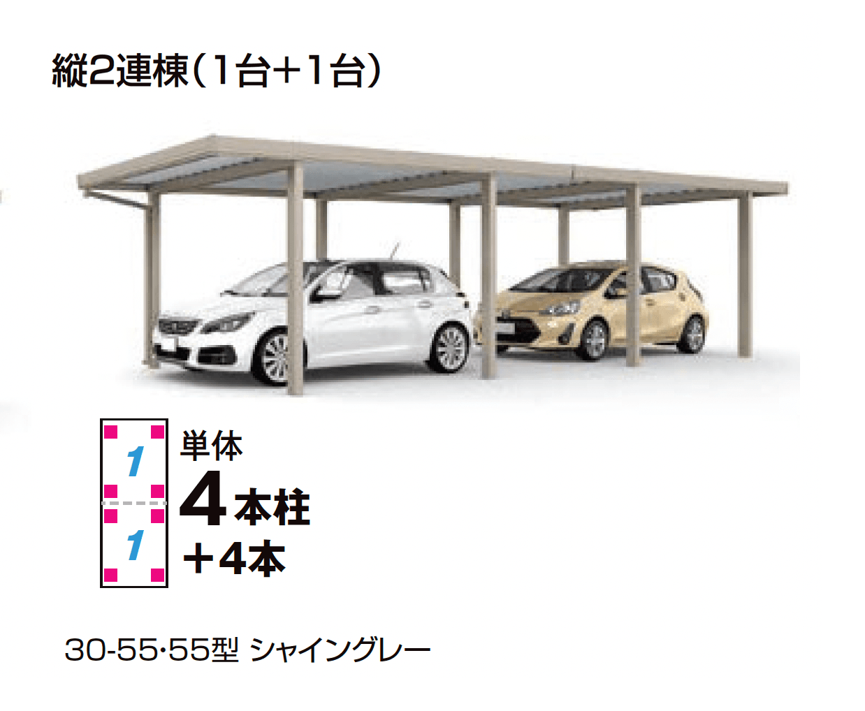 LIXILの「カーポートSW 1500タイプ 2台用」のサブ画像7