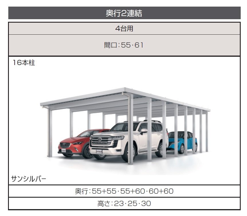 三協アルミの「G1-R/ジーワン アール(耐積雪量200cm仕様:基本・奥行延長・間口延長・奥行連結・間口連結)」のサブ画像6
