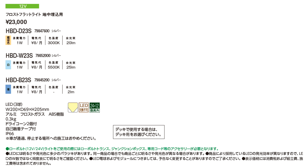 フロストフラットライト 地中埋込用【2024年版】_価格_1