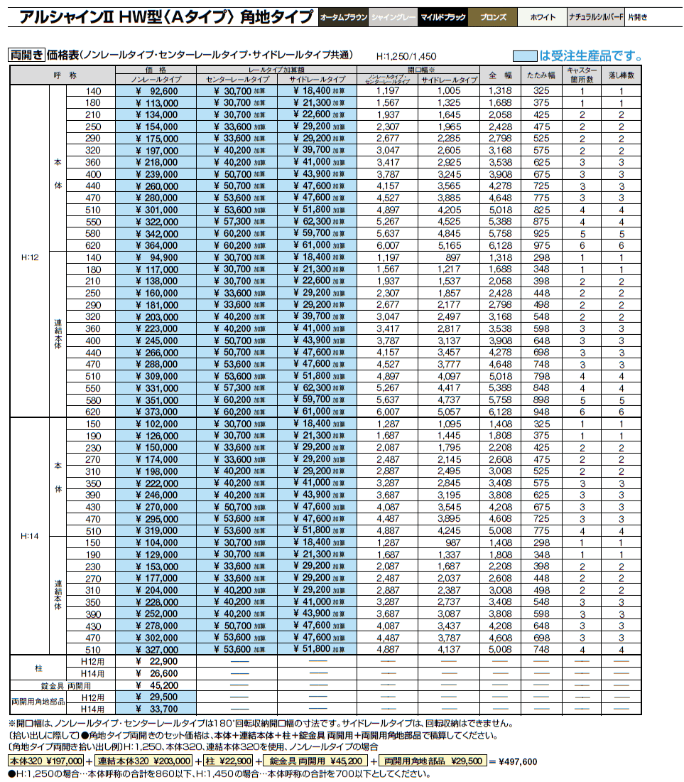 アルシャインⅡ 角地タイプ(両開き)【2024年版】_価格_3