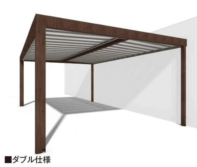 タカショーの「ホームヤードルーフ®︎システム ホームヤードルーフⅡ 壁付仕様」のサブ画像2