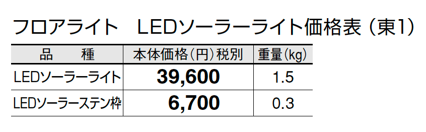ソーラーシリーズ【2024年版】_価格_2