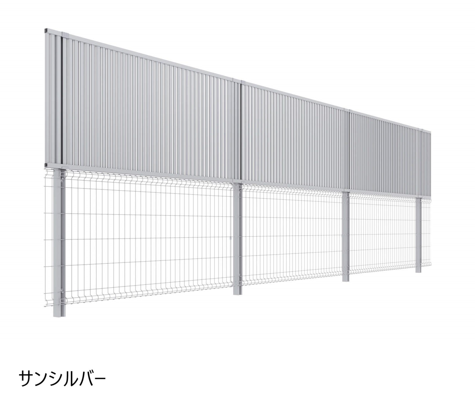 三協アルミの「ユメッシュプラス 上目隠しタイプ2型 たて目隠しルーバー フリー支柱タイプ」のサブ画像2