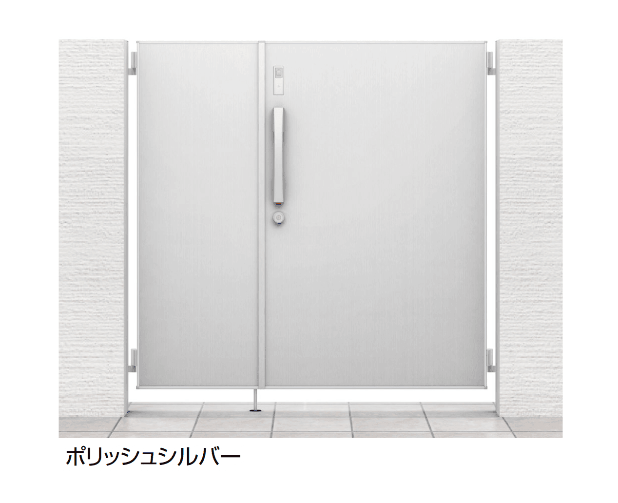 LIXILの「開き門扉AA スマートロックシステム FamiLock FM1型(木調)」
