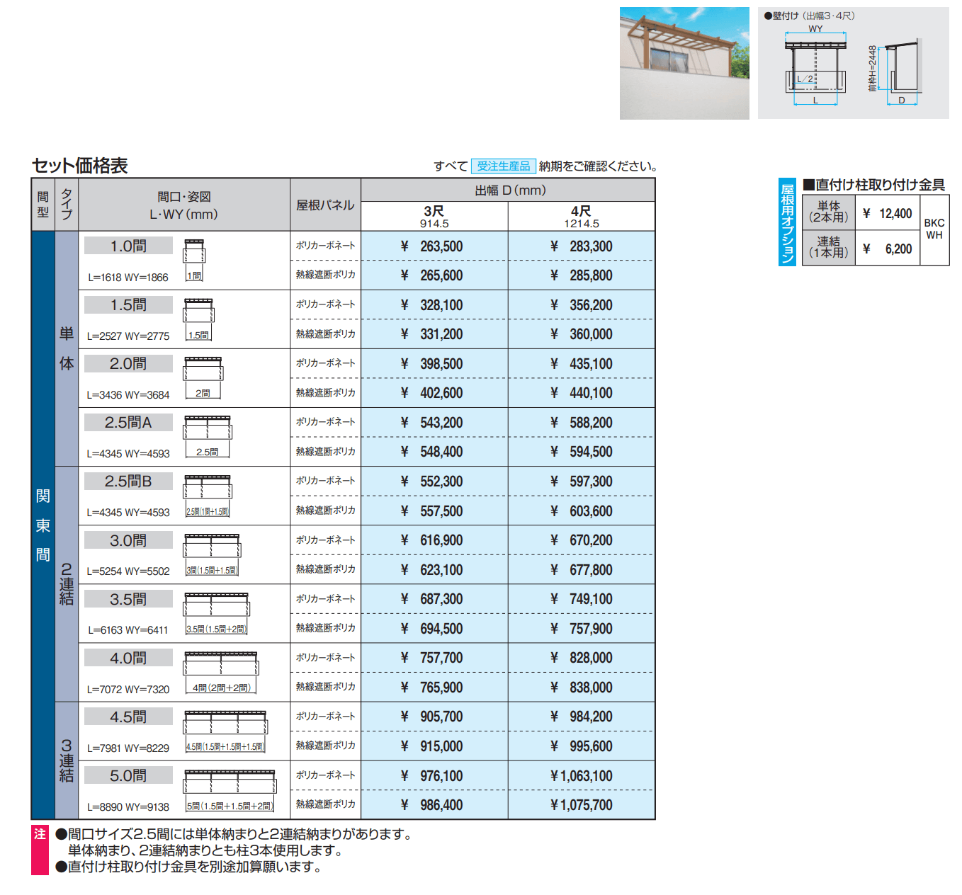 ナチュレN(NU型 1500タイプ ,2階,テラスタイプ/壁付け納まり) 【2022年版】_価格_1