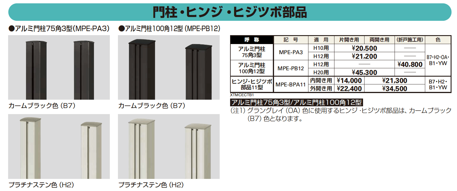 トラディシオン 門扉9型 【2022年版】_価格_3