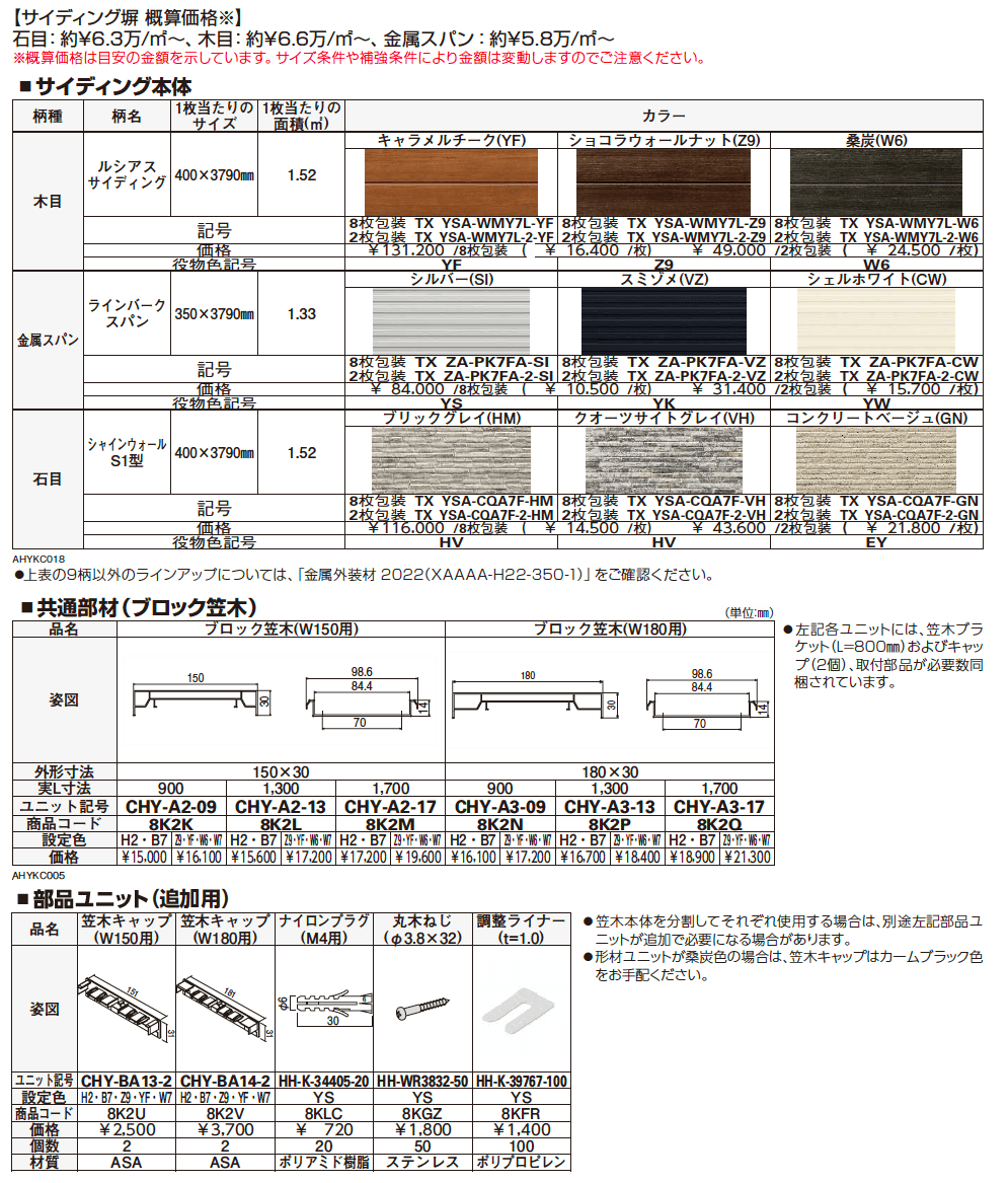 サイディング(塀) 【2022年版】_価格_1