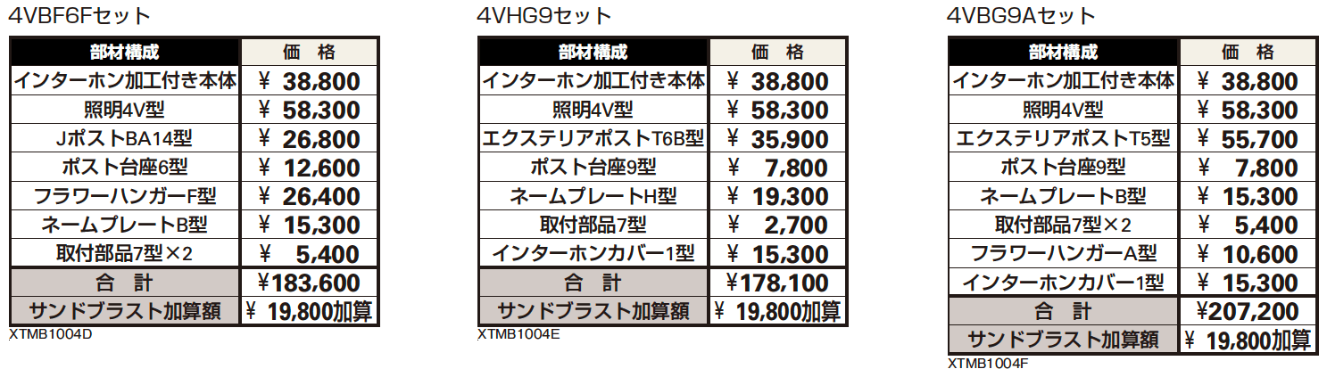 シャローネ 機能門柱1型/ サンドブラスト1型※ 〈独立仕様〉 【2022年版】_価格_1