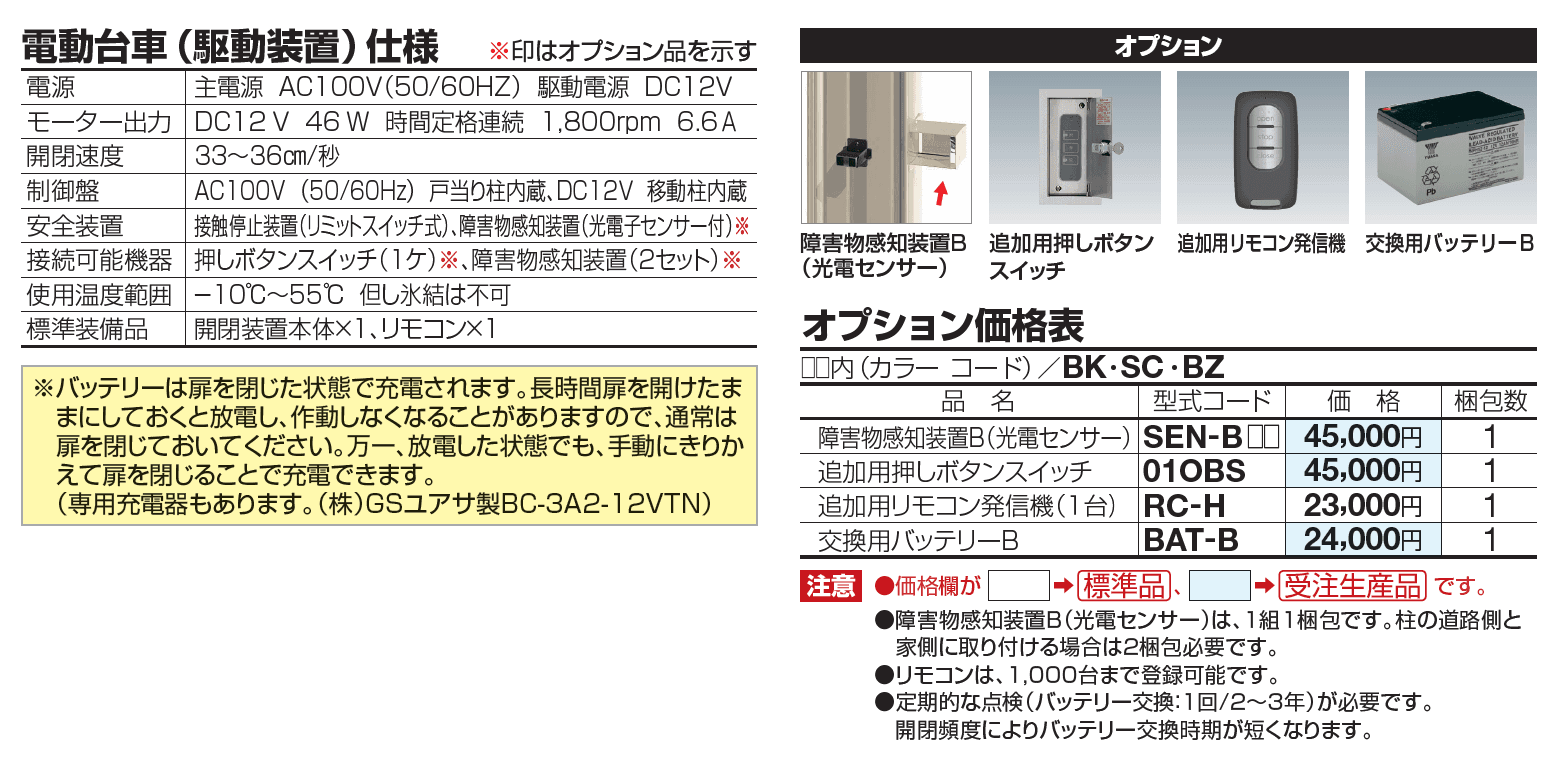 アイラインN1型 電動タイプ(フラットレールタイプ)【2023年版】_価格_2