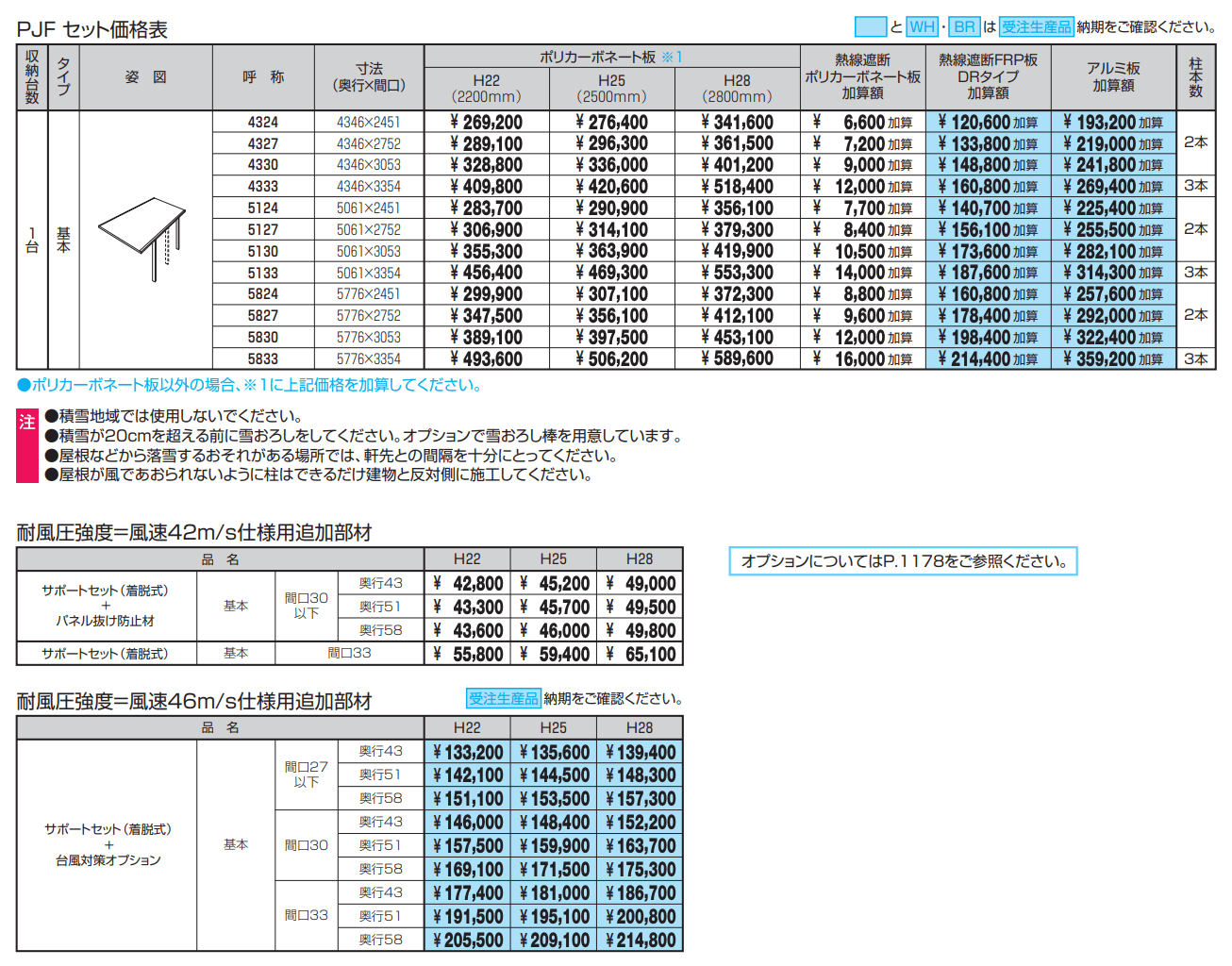 セルフィ(基本・奥行連結・奥行延長)【2022年版】_価格_3