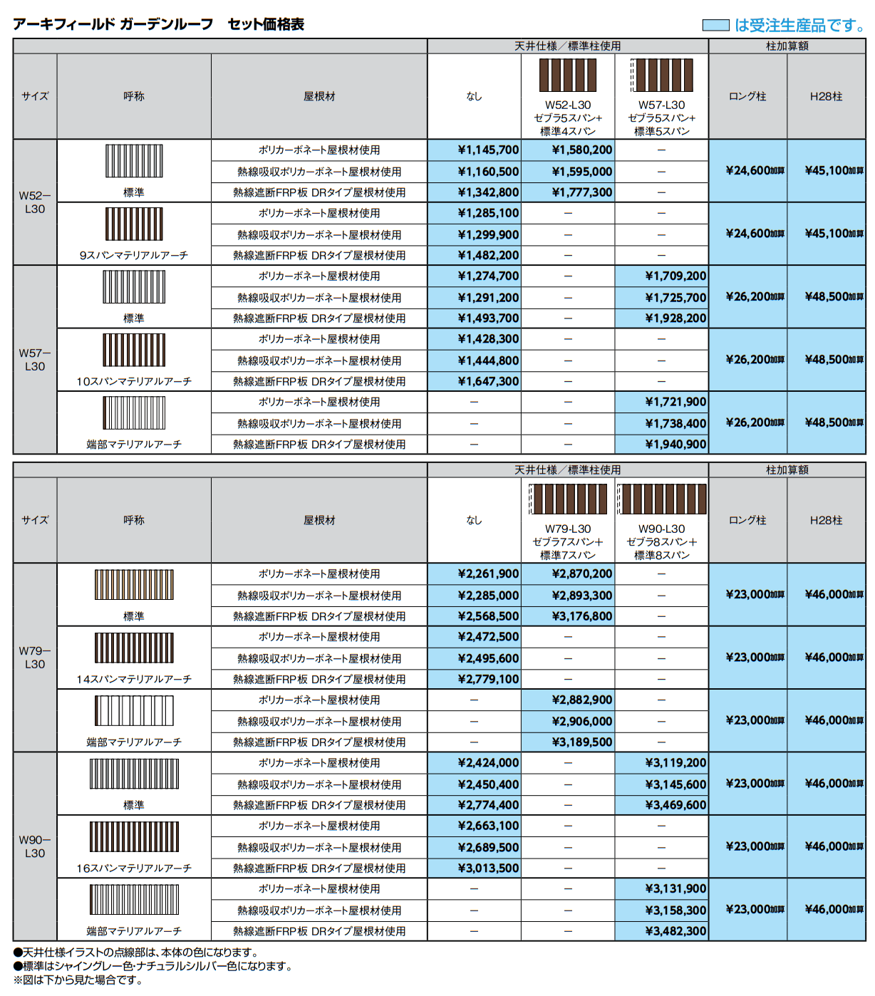 アーキフィールド ガーデンルーフ【2022年版】_価格_1