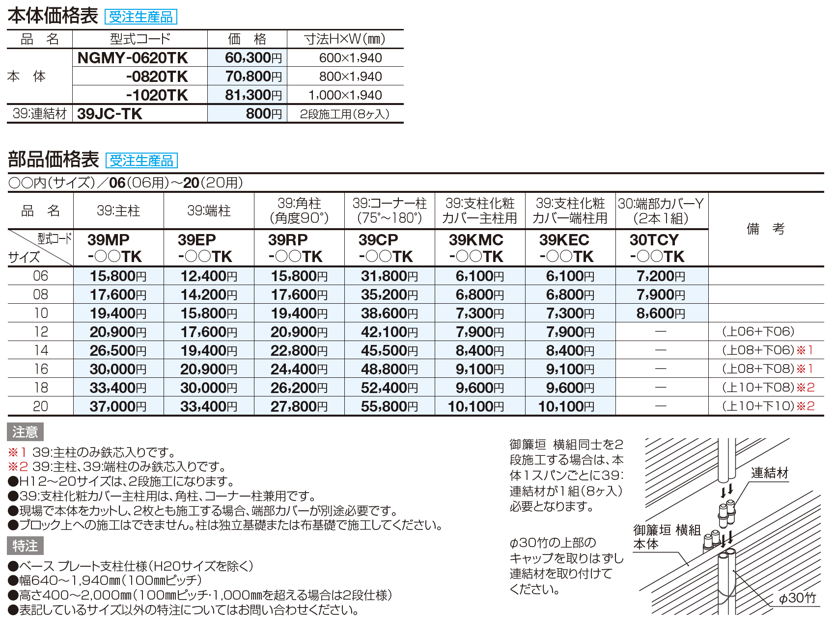 和(なごみ) 御簾垣 横組(樹脂製)【2023年版】_価格_1