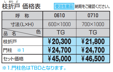 紗更 枝折戸【2023年版】_価格_1