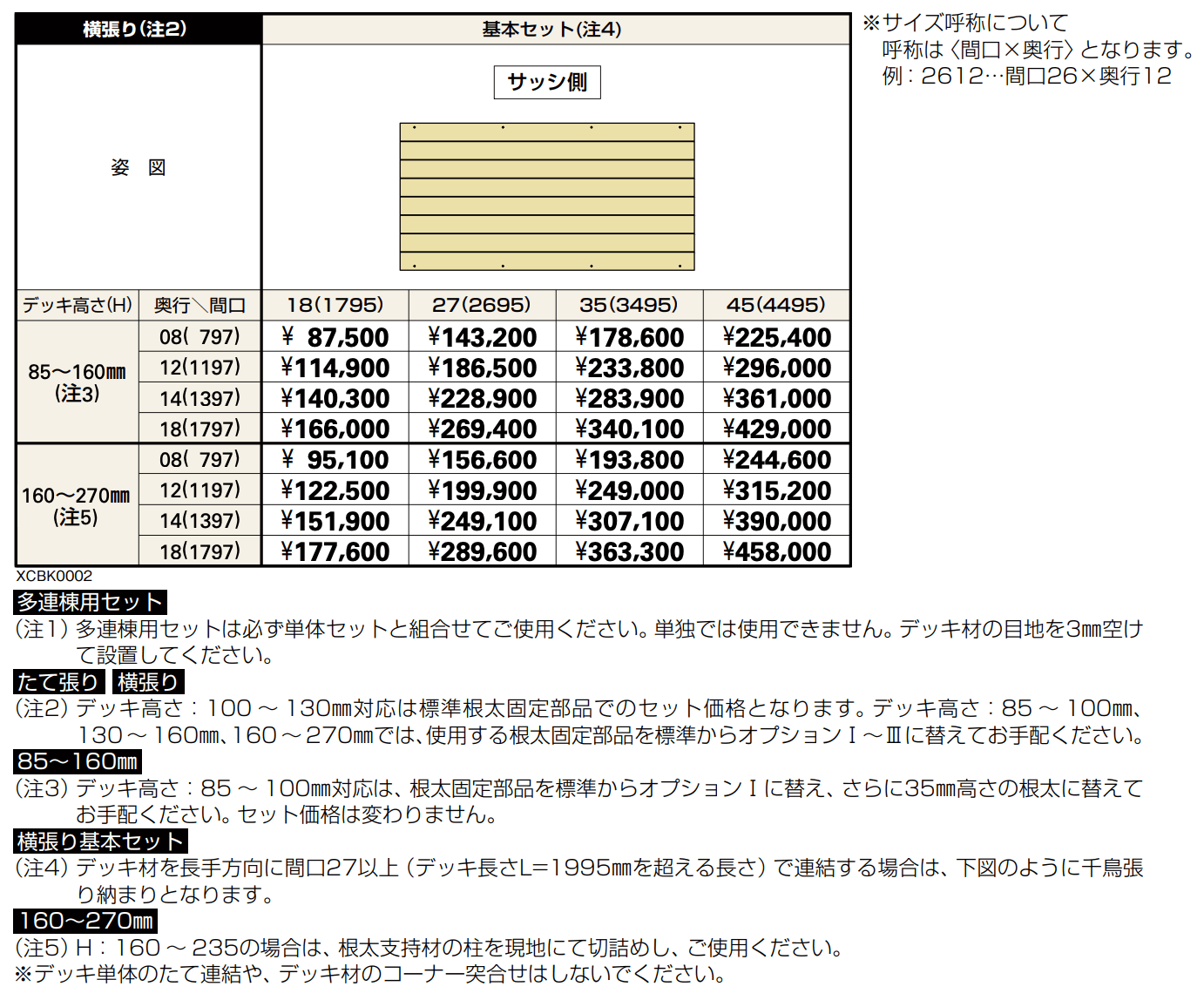 バルコニー用 リウッドデッキ 200 EG_価格_2
