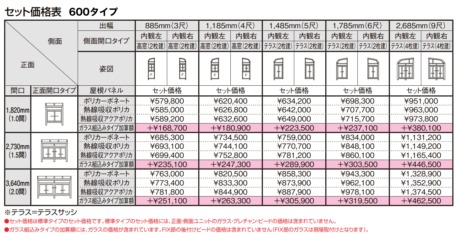 サニージュ R型 床納まり(ランマ付き)関東間【2022年版】_価格_1