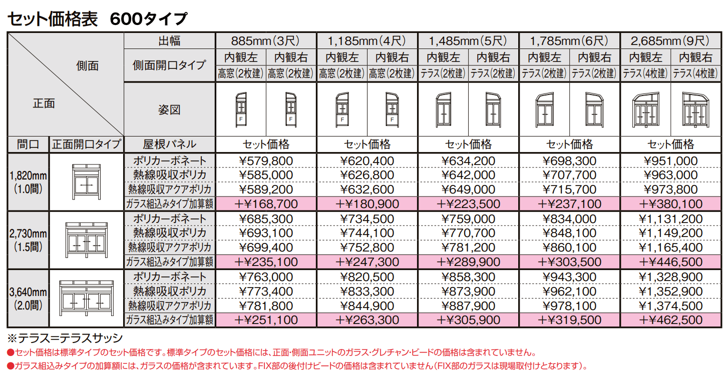 サニージュ R型 床納まり（ランマ付き）関東間【2022年版】_価格_1