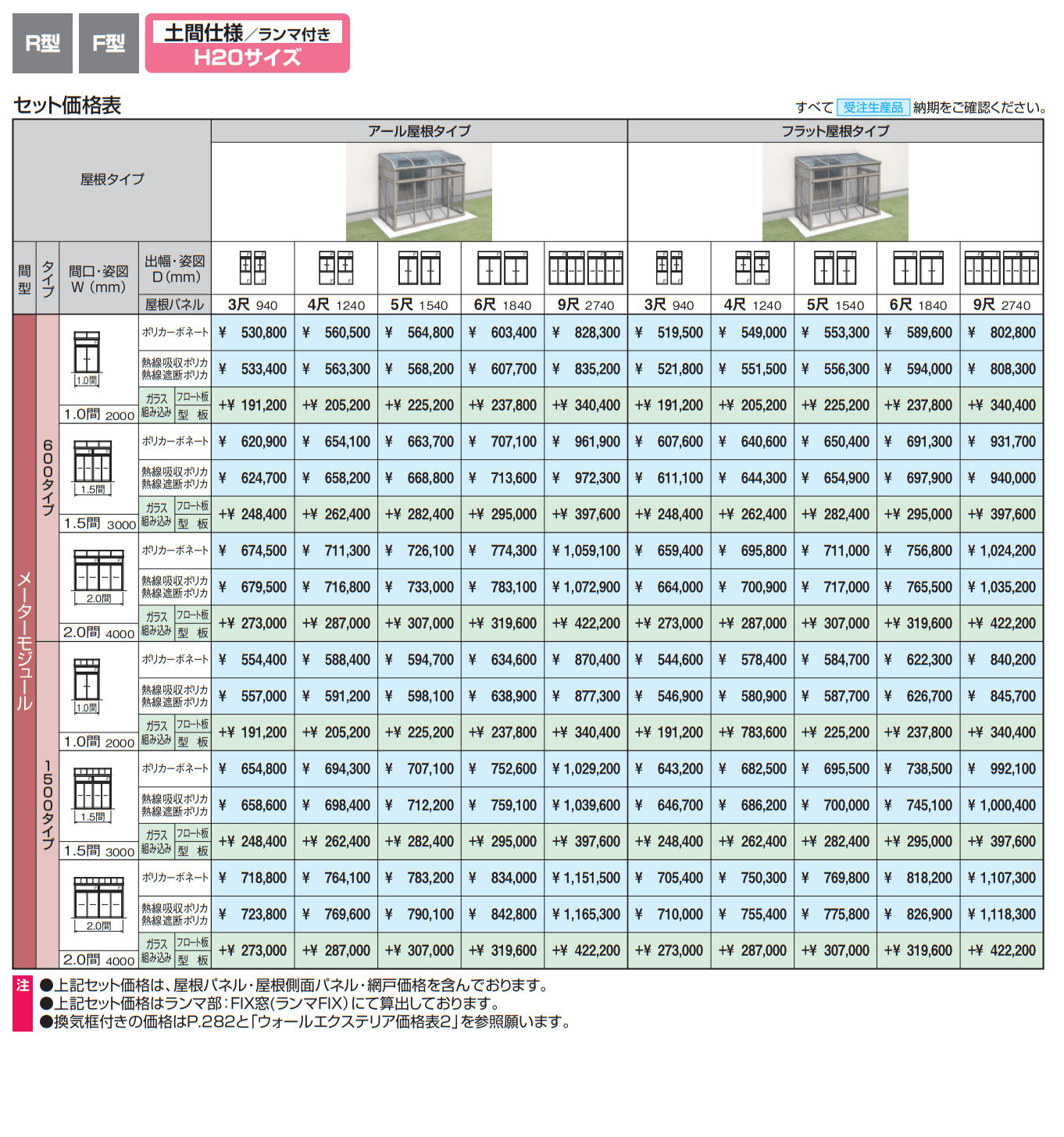 晴れもようwith(躯体バルコニー仕様 H20サイズ メーターモジュール )【2023年版】_価格_3