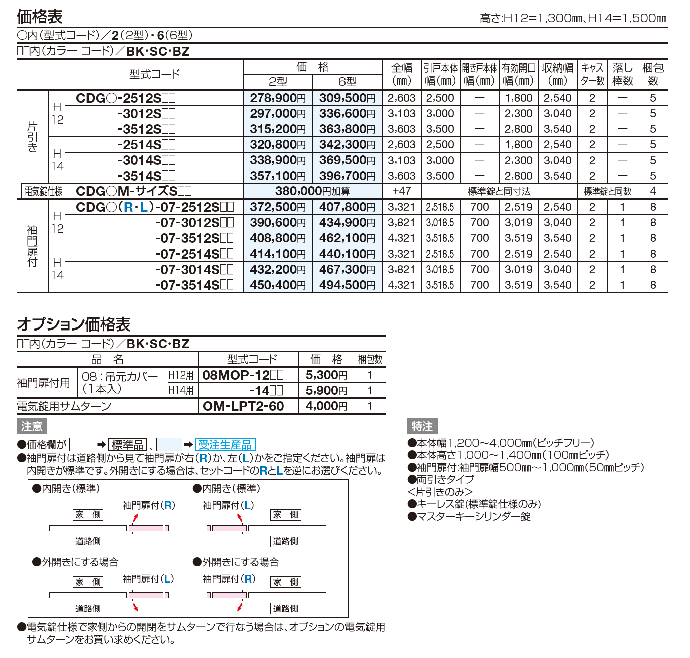 クレディキャスター引戸2型【2023年版】_価格_1