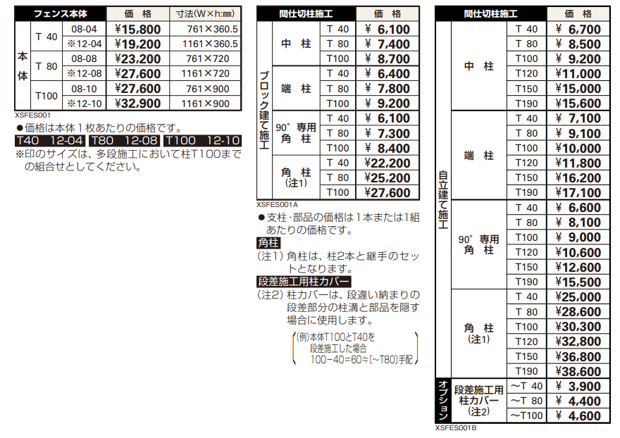 ガーデン倶楽部 スタンダードシリーズ スタンダードシステムフェンス1型 【2022年版】_価格_1