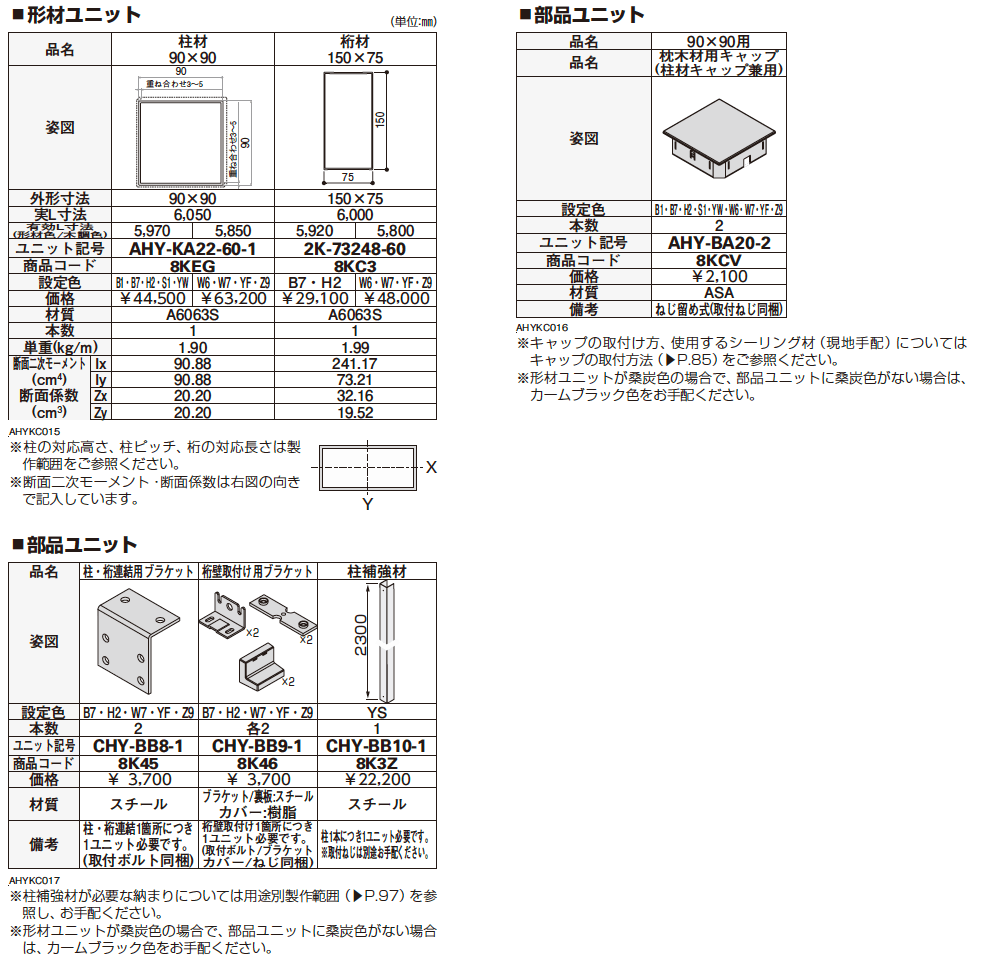 柱材・桁材 【2022年版】_価格_1