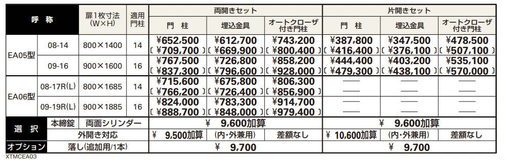 シャローネ 門扉EA06型 【2022年版】_価格_1