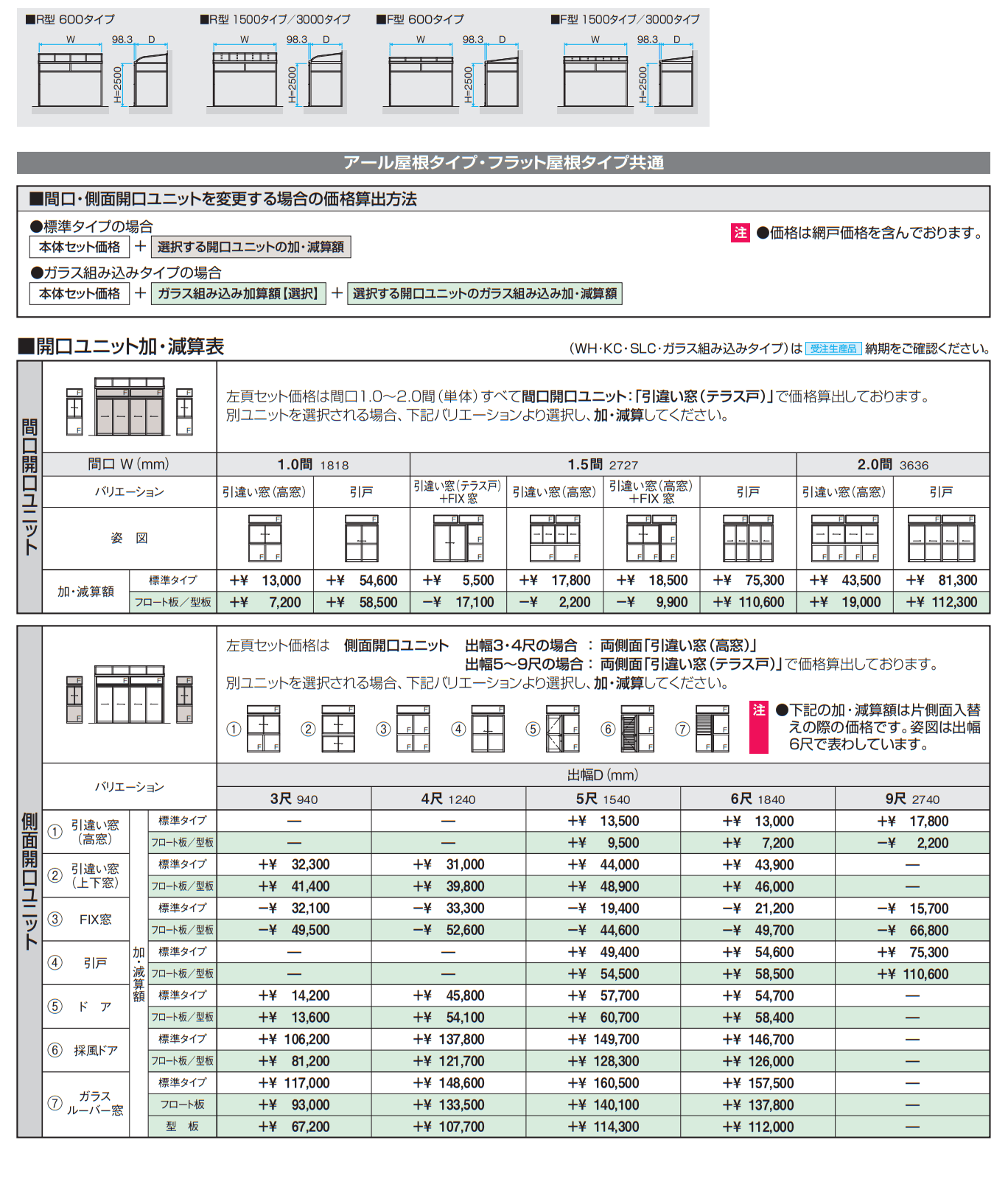 晴れもようwith(躯体バルコニー仕様 H20サイズ 関東間 )【2023年版】_価格_4