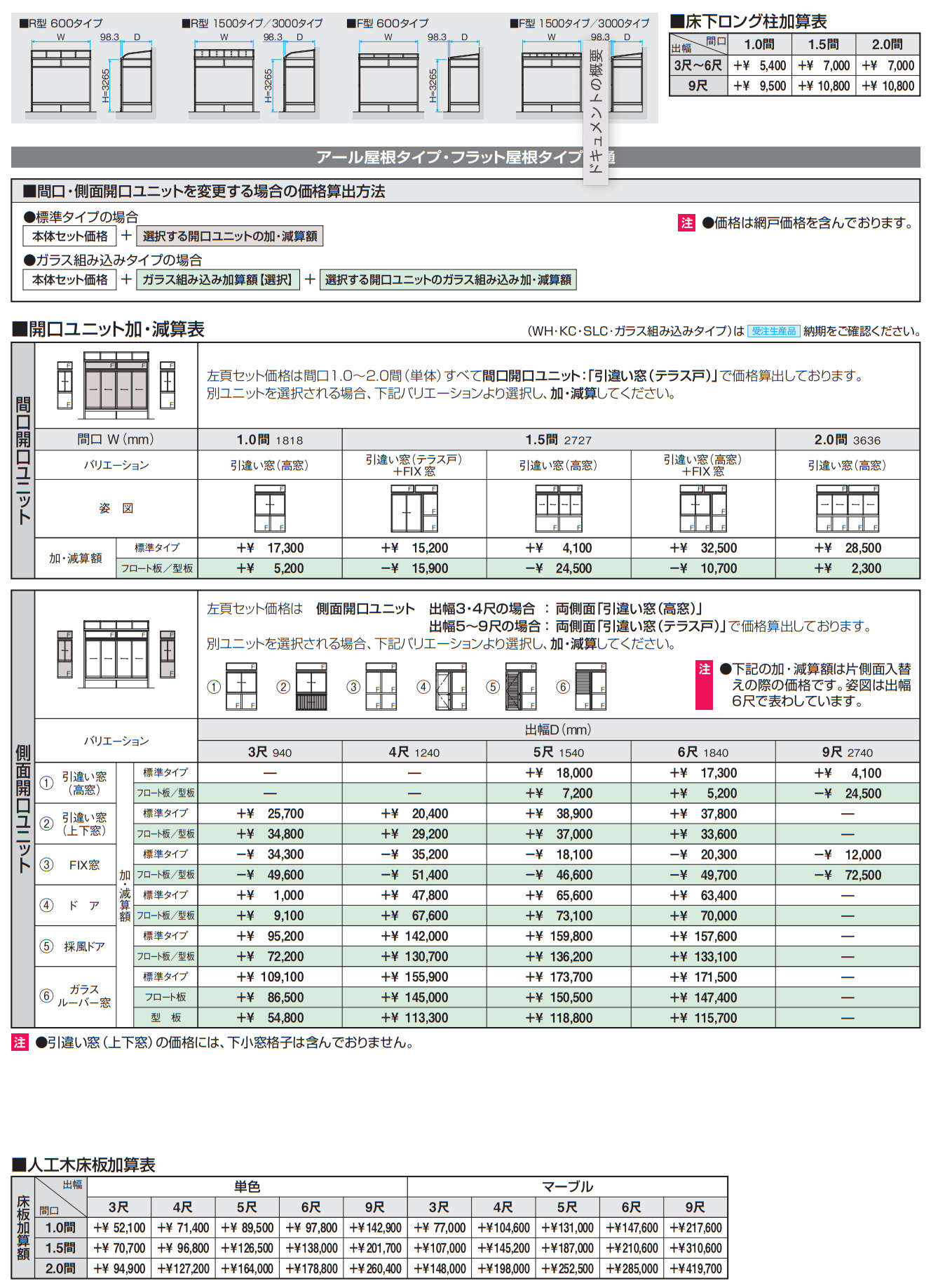 晴れもようwith(床仕様/ランマ付き H22サイズ 関東間) 【2022年版】_価格_2